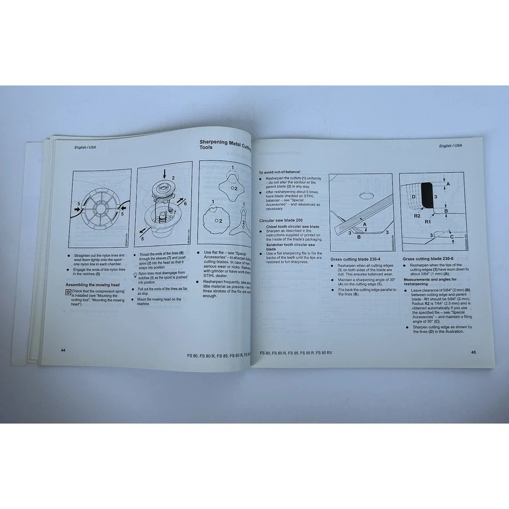 Stihl FS 80, 85 WeedEater WeedWhacker Instruction Owner's Operator's Manual 2003